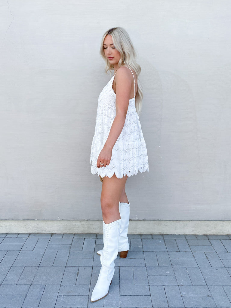 Camille Dress in White