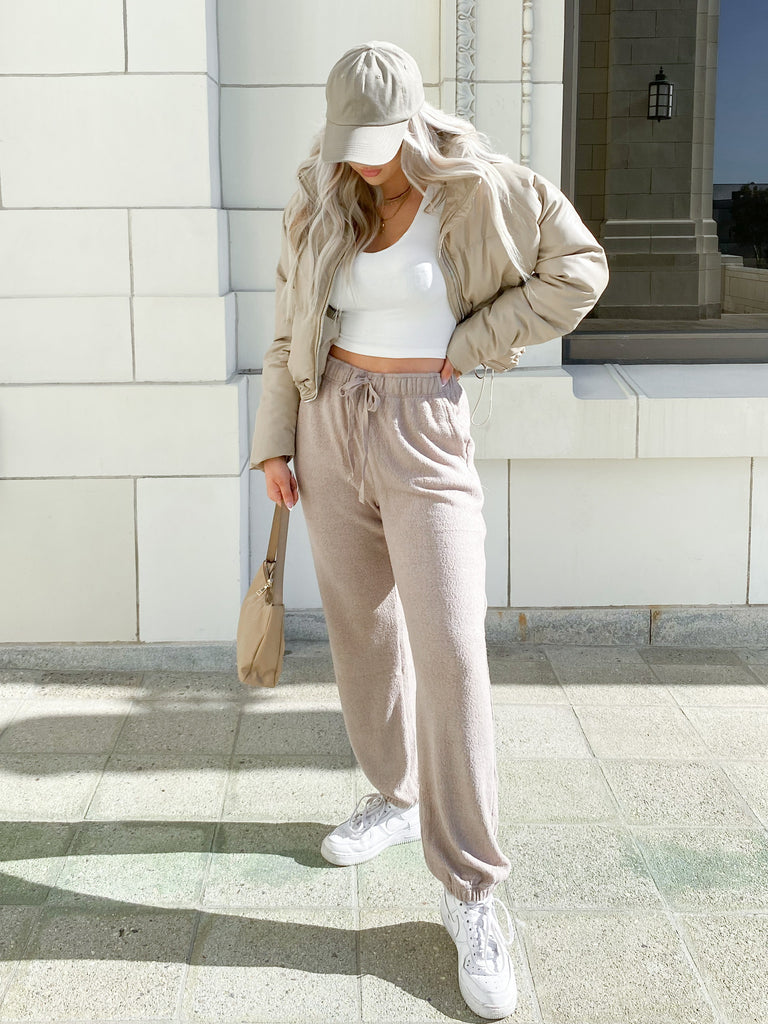 Jersey Jogger in Natural