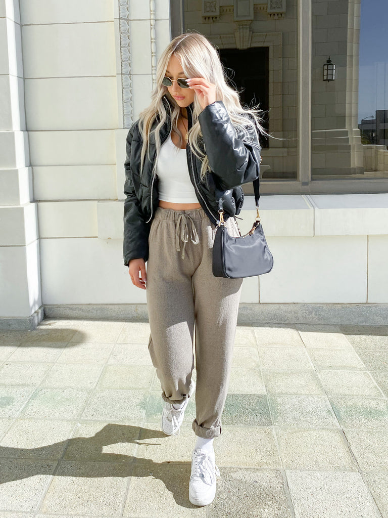 Jersey Jogger in Olive