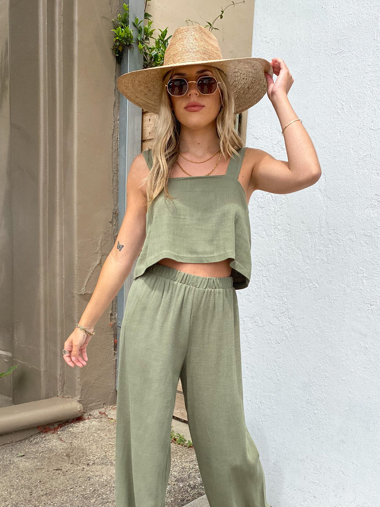 The Cove Pants in Sage