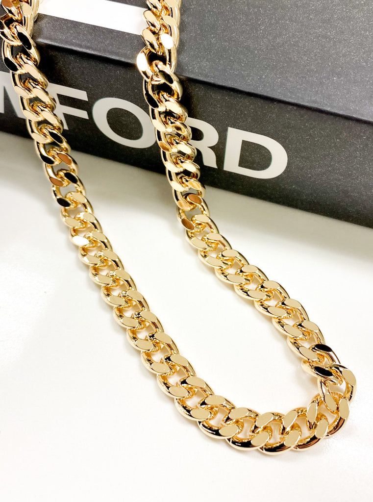 Thick A$$ Curb Chain in Gold