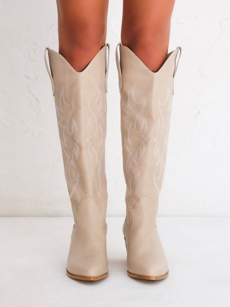 Urson Boots in Light Taupe  by BILLINI