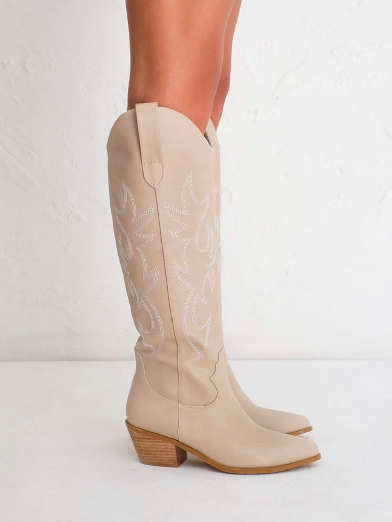 Urson Boots in Light Taupe  by BILLINI