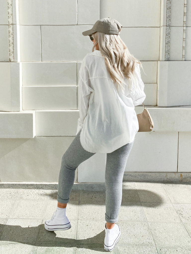 Lover Thermal Legging in Heather Grey by Z SUPPLY