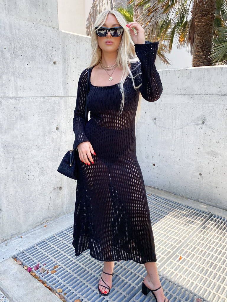Avalon Maxi Dress in Black