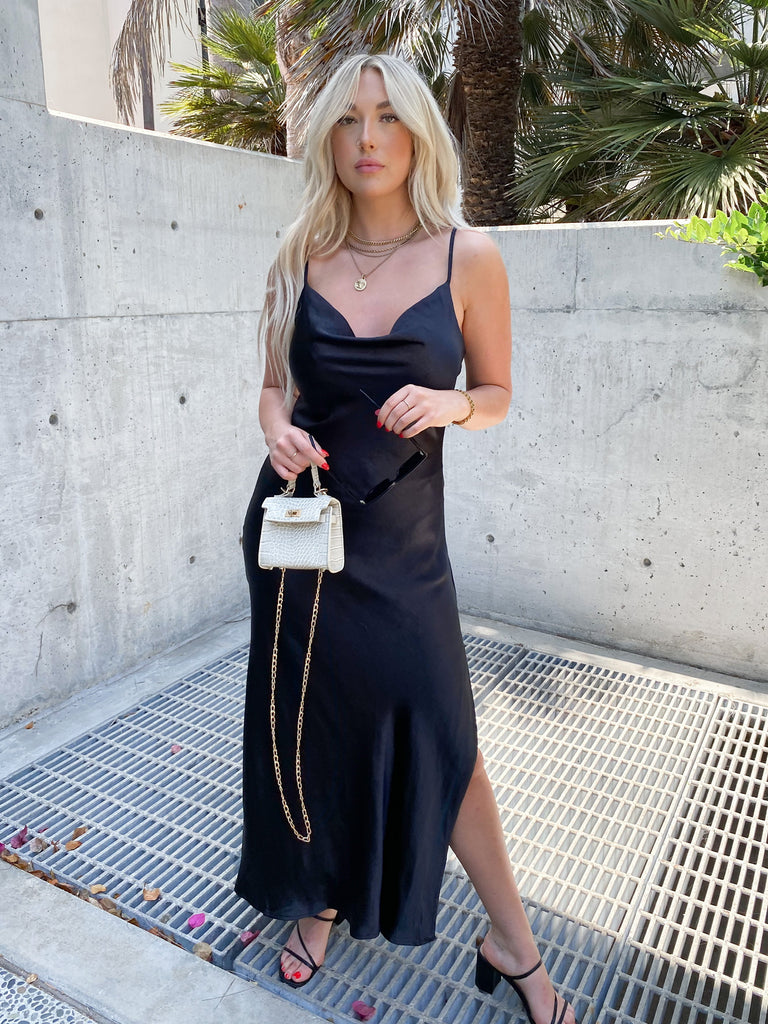 Gaia Maxi Dress in Black