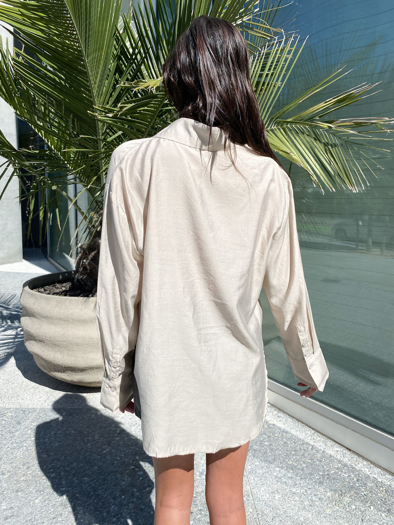 Soho Button Down in Taupe
