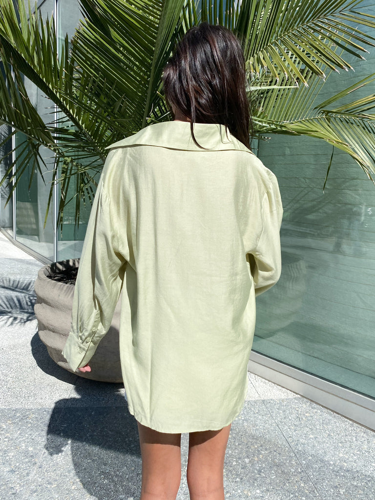 Soho Button Down in Matcha