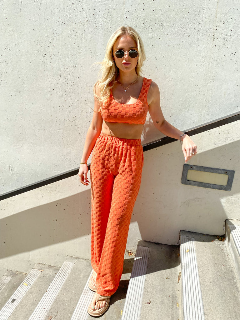 The Commons Pant in Tangerine