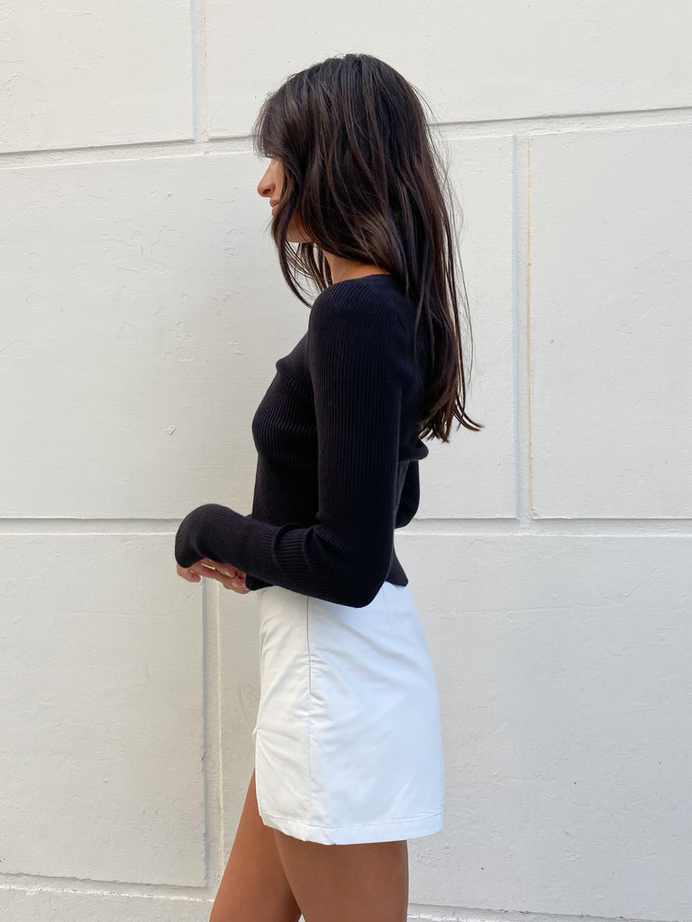 Zaza Vegan Mini Skirt in White