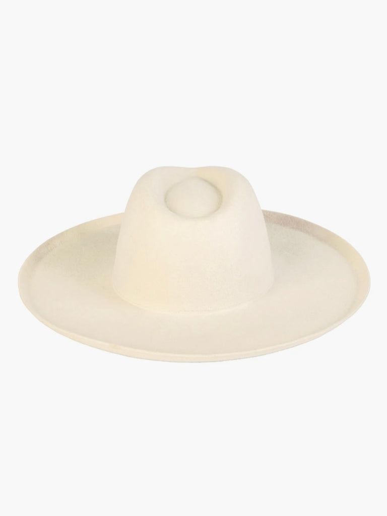 Melodic Fedora in Ivory by LACK OF COLOR