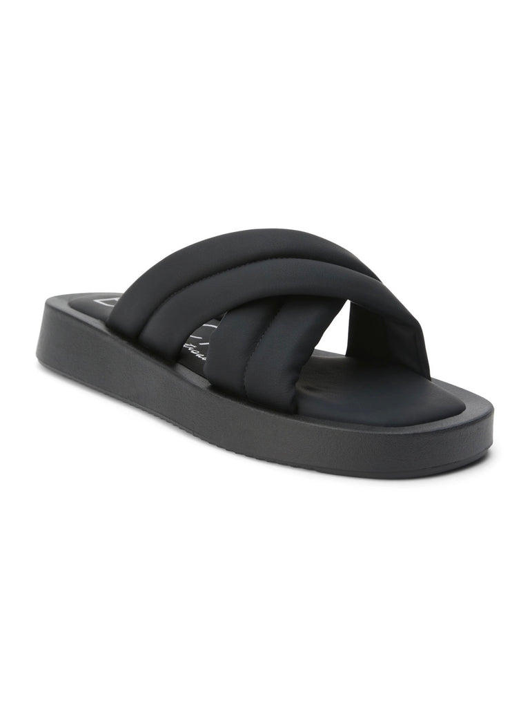 Piper Slide Sandals in Black by MATISSE