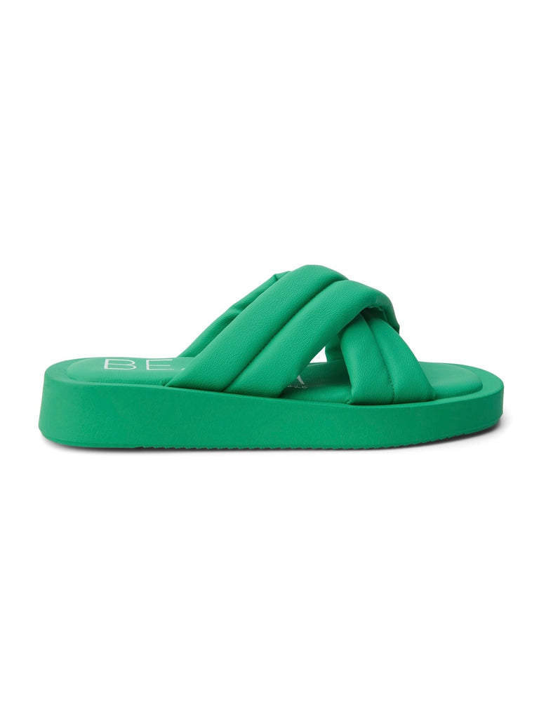 Piper Slide Sandals in Green by MATISSE