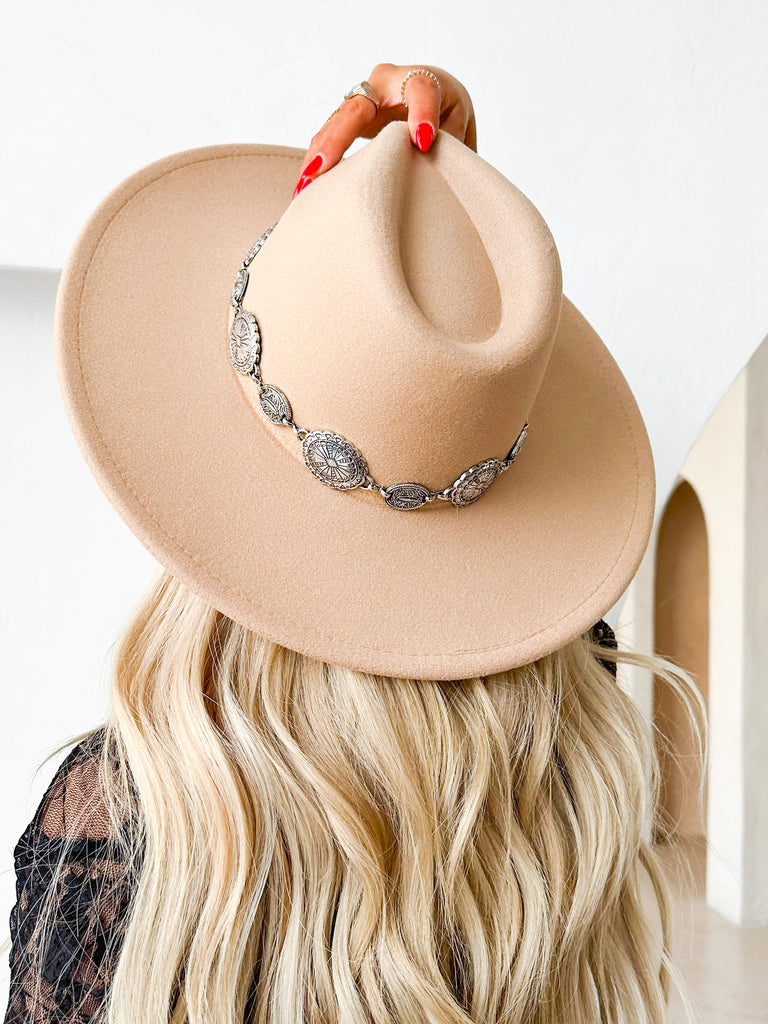 West Bound Concho Hat in Light Camel