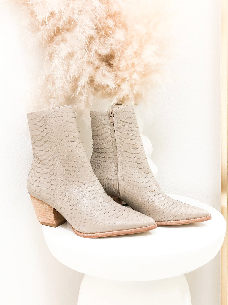 Caty Boots in Ivory Snake By MATISSE