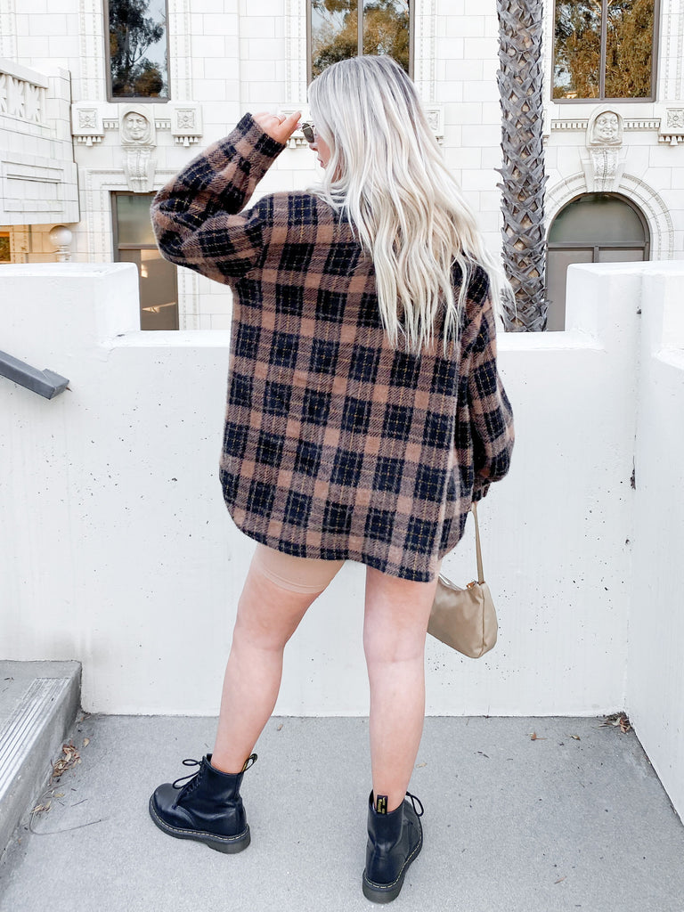 Tucker Jacket in Brown Plaid by Z SUPPLY