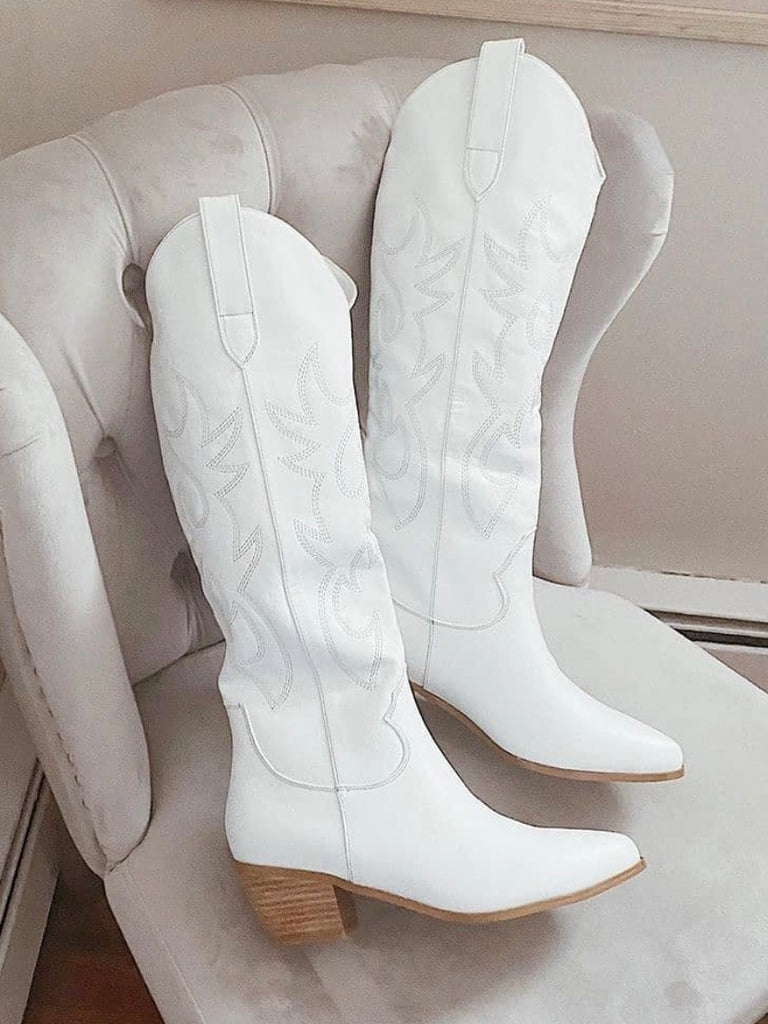 Urson Boots in White by BILLINI