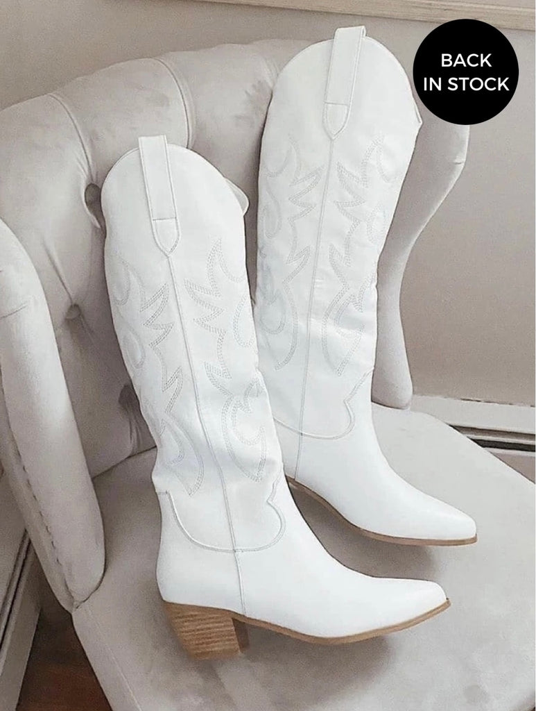 Urson Boots in White by BILLINI
